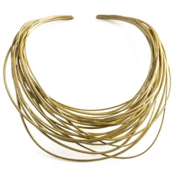 Tomfoolery White Gold Metallic Theia Necklace Outlet