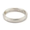 Tomfoolery White Gold Oval Section 4mm Wedding Band Best
