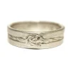 Tomfoolery White Gold Rope Knot Band Hot