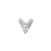 Tomfoolery White Sapphire Heart Stud Best