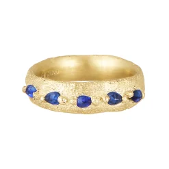 Tomfoolery Wide Mermaid Sapphire Ring Discount