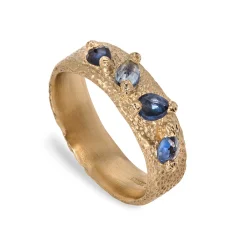 Tomfoolery Wide Mermaids Sapphire Ring Fashion