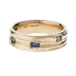 Tomfoolery Wide Oak Baguette Ring Hot