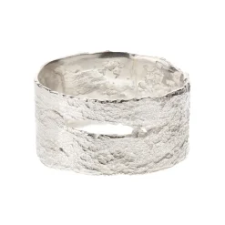 Tomfoolery Wide Silver Birch Ring Outlet