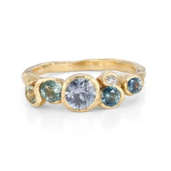 Tomfoolery Wild Water Sapphire Nori Ring Fashion