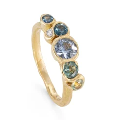 Tomfoolery Wild Water Sapphire Nori Ring Fashion