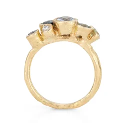Tomfoolery Wild Water Sapphire Nori Ring Fashion
