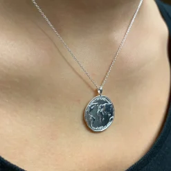 Tomfoolery World Coin Pendant in Gold Vermeil Hot