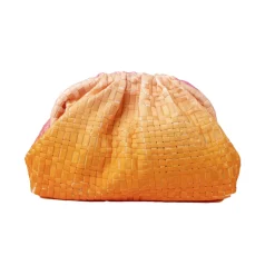 Tomfoolery Woven Clutch Bag in Orange Fashion