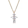 Tomfoolery Yellow Gold & Diamond Mini Girl Pendant Online