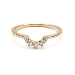 Tomfoolery Yellow Gold & Diamond Tiara Band Best