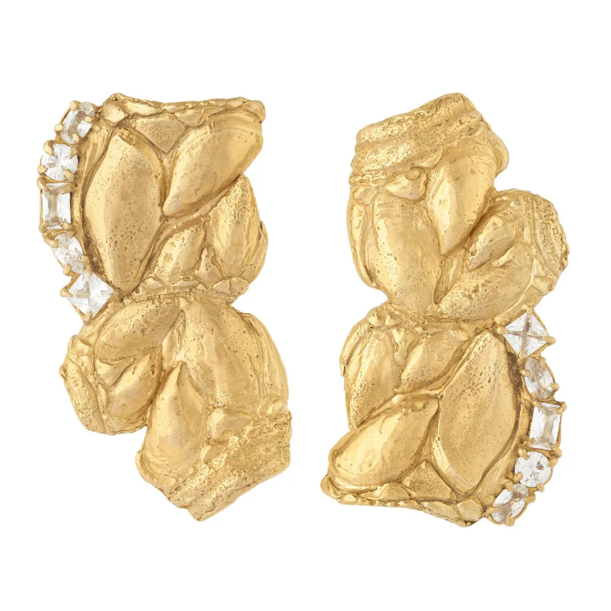 Tomfoolery Zakia White Sapphire Statement Earrings Online