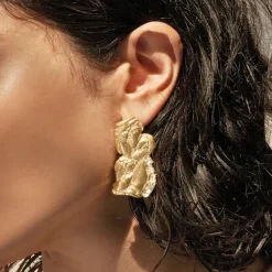 Tomfoolery Zakia White Sapphire Statement Earrings Online
